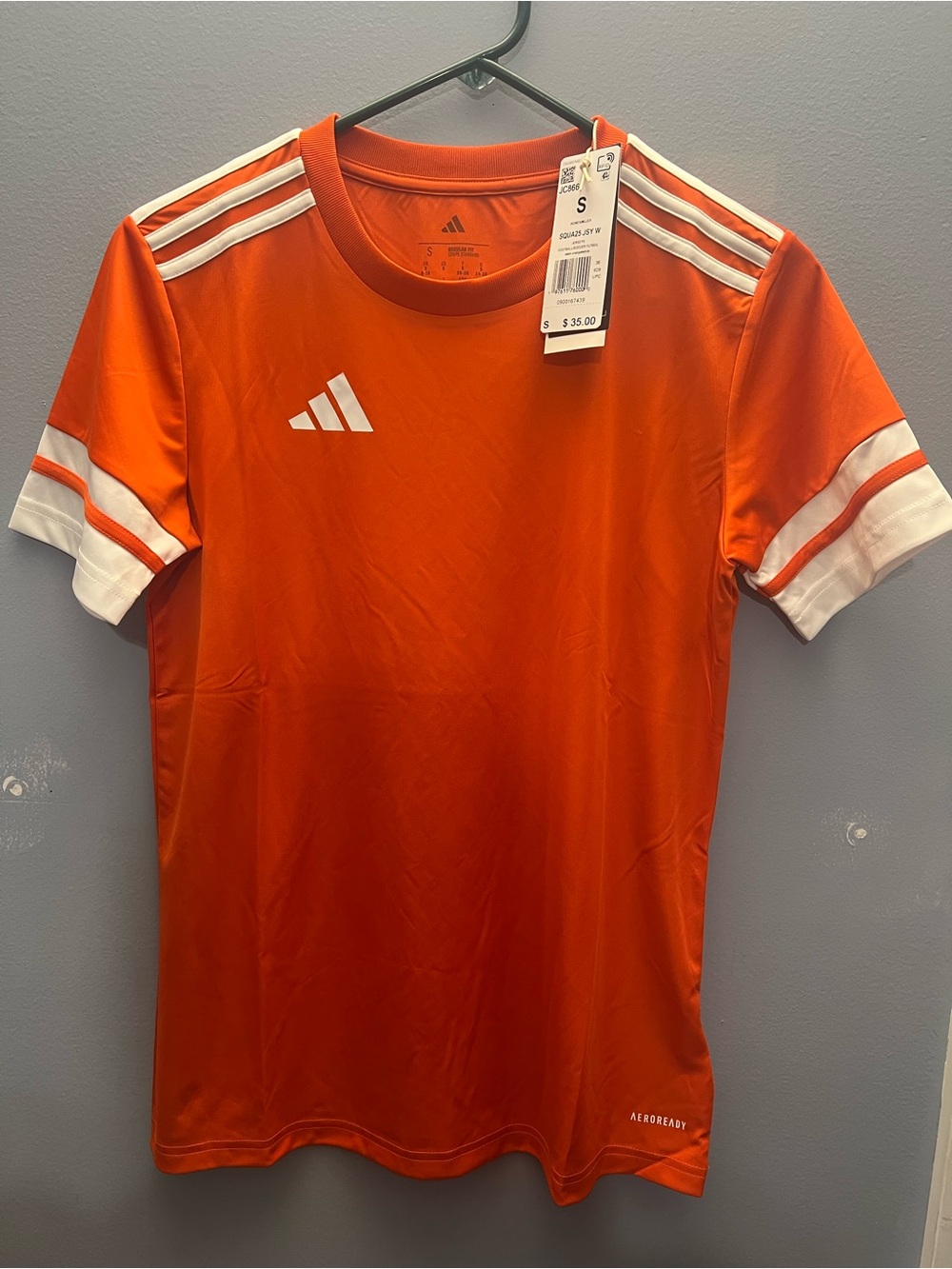Adidas Woman’s Orange Team Soccer Jersey - Small